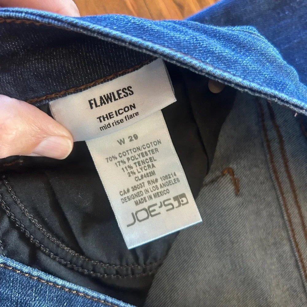 JOE'S The Icon Flawless Mid Rise Flare Jeans‎ 29 x 34 Long Tall